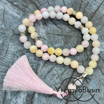 Кварц. Четки православные из гладких бусин 10 мм, 50 камней (1 шт.)