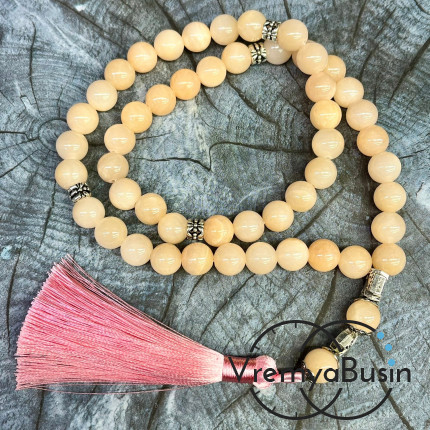 Кварц. Четки православные из гладких бусин 10 мм, 50 камней (1 шт.)