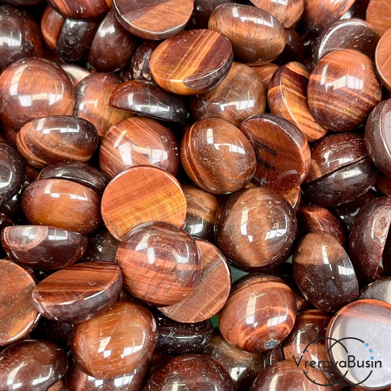 Бычий глаз, кабошон круглый 15 мм (1 шт.)