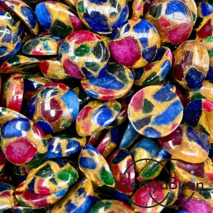 Мозаика, кабошон круглый 15 мм (1 шт.)