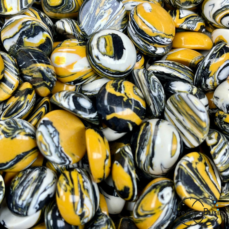 Камень синт., кабошон круглый 15 мм (1 шт.)