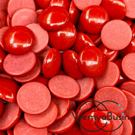 Камень синт., кабошон круглый 15 мм (1 шт.)