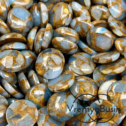 Мозаика, кабошон круглый 15 мм (1 шт.)