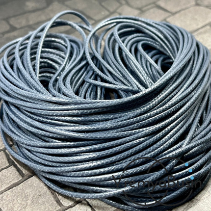 Шнур нейлоновый 1.5 мм, цв. чёрный (1 м.)