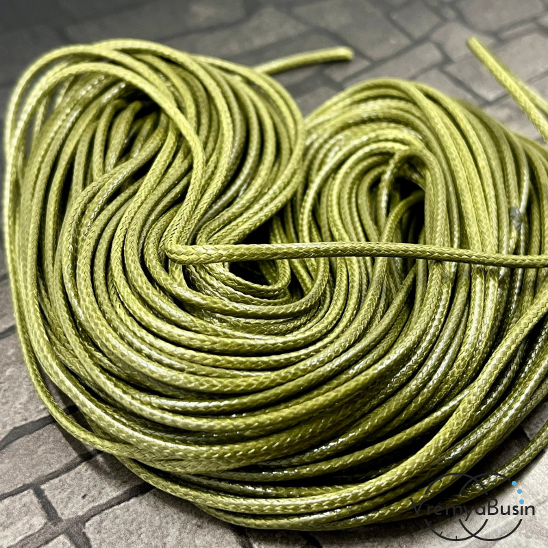 Шнур нейлоновый 1.5 мм, цв. чёрный (1 м.)