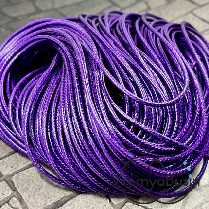 Шнур нейлоновый 1.5 мм, цв. чёрный (1 м.)