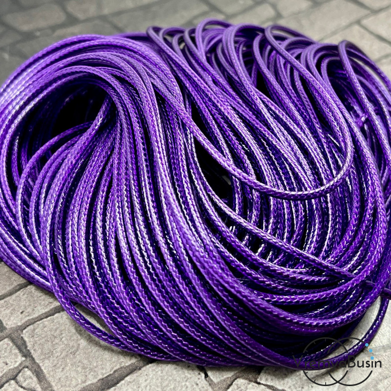 Шнур нейлоновый 1.5 мм, цв. чёрный (1 м.)