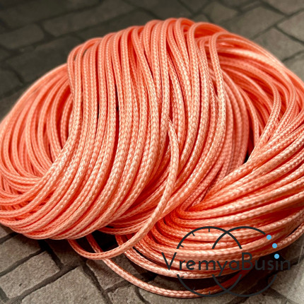 Шнур нейлоновый 1.5 мм, цв. чёрный (1 м.)