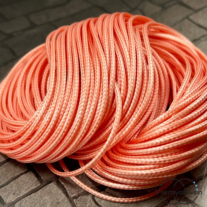 Шнур нейлоновый 1.5 мм, цв. чёрный (1 м.)