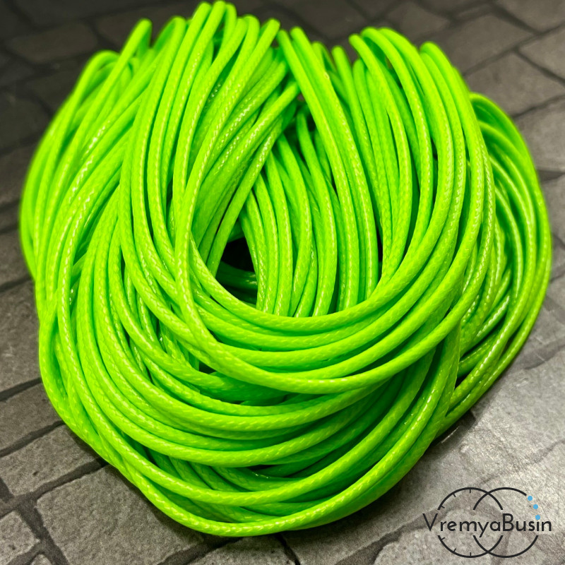 Шнур нейлоновый 1.5 мм, цв. чёрный (1 м.)