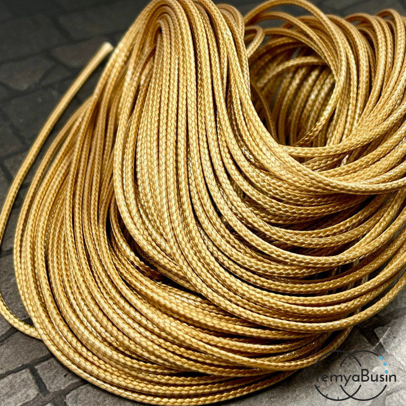 Шнур нейлоновый 1.5 мм, цв. чёрный (1 м.)