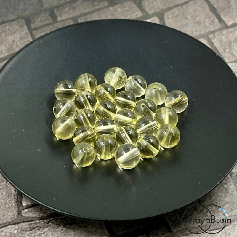 Лимонный кварц, шарик гладкий 6 мм (1 шт.)
