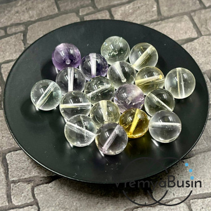 Аметрин натур., шарик гладкий 10 мм (1 шт.)