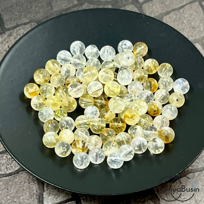 Цитрин натур., шарик гладкий 4 мм (1 шт.)