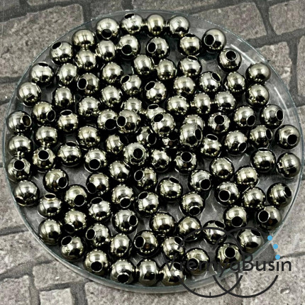 Разделители шарики, 5 мм, цв. графит (упак. ок. 50 шт.)