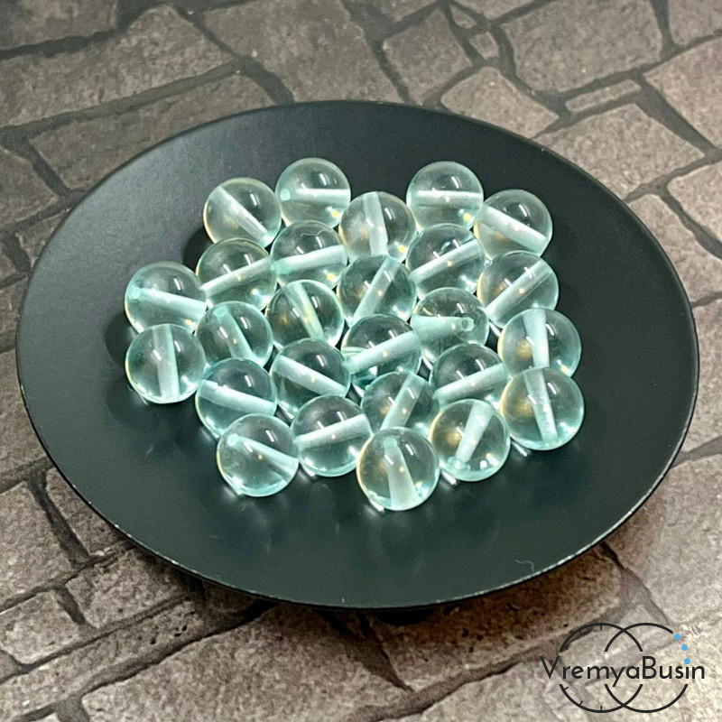 Аква-Кварц, шарик граненый 8 мм (1 шт.)