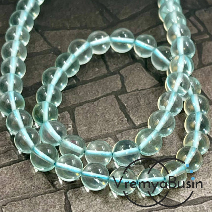 Аква-Кварц, шарик граненый 8 мм (1 шт.)