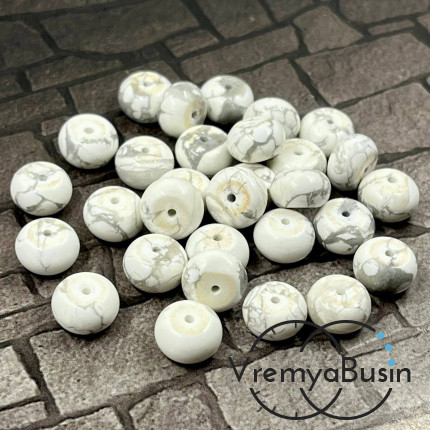  Кохолонг, рондель гладкий, 6х10 мм (1 шт.)