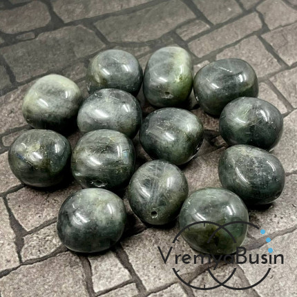 Лабрадорит, галтовка округлая ок. 12х18 мм (1 шт.)