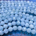 Аквамарин, шарик ок. 7 мм с ювелирной огранкой (1/2 нити, ок. 27 шт.)