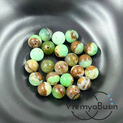 Хризопраз, шарик гладкий ок. 8 мм (1 шт.)