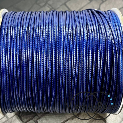 Шнур вощеный лавсановый 1.5 мм, цв. синий (1 м.)