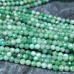 Изумруд (зеленый берилл), мелкие бусины с микроогранкой, шарик 3 мм  (нить, ок. 40 см.)