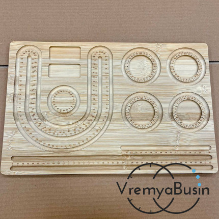 Органайзер для сборки украшений, деревянный,  29х44х1  см (1 шт.)