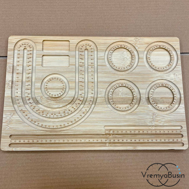 Органайзер для сборки украшений, деревянный,  29х44х1  см (1 шт.)