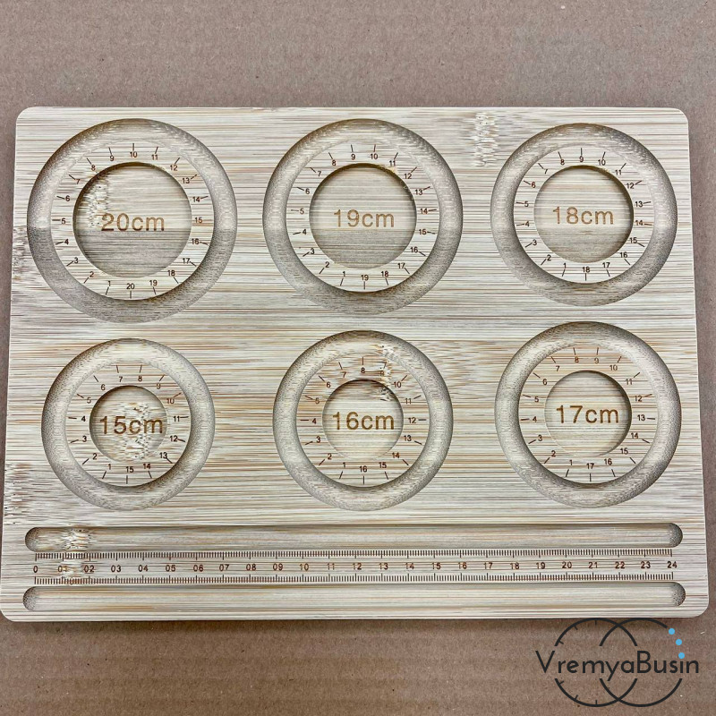 Органайзер для сборки украшений, деревянный,  20х27х1  см (1 шт.)