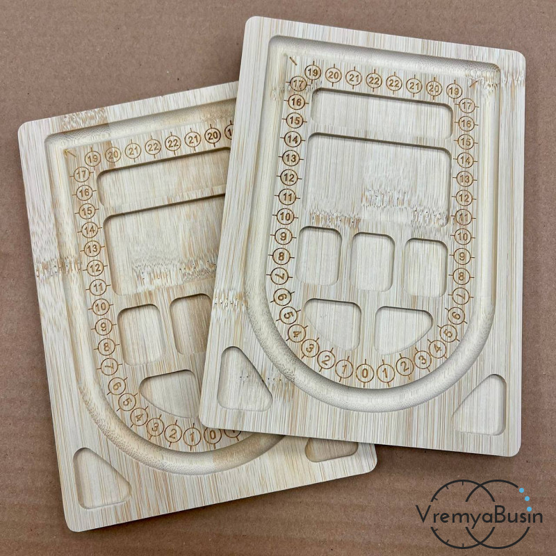 Органайзер для сборки украшений, деревянный,  14х20х1  см (1 шт.)