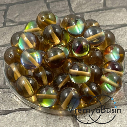 Опал синтетический, шарик гладкий 8-10 мм (1 шт.)