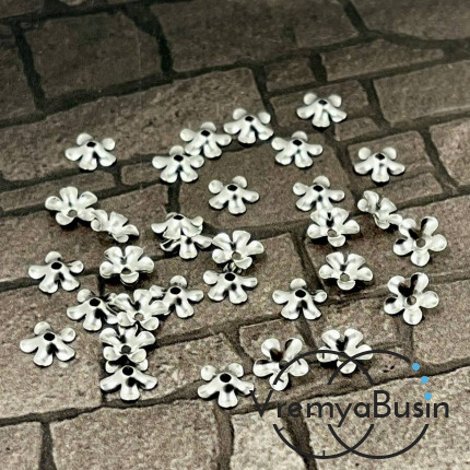  Шапочки для бусин из нержавеющей стали, 6.5 мм (упак. 10 шт.)