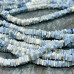 Опал голубой, бусины чипсы квадратные, ок. 6 мм (нить, ок. 40 см.) 