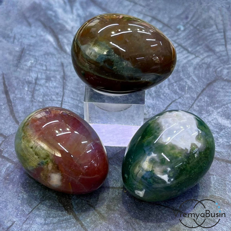 Яшма индийская. Яйцо сувенирное из камня, ок. 30х40 мм  (1 шт.)