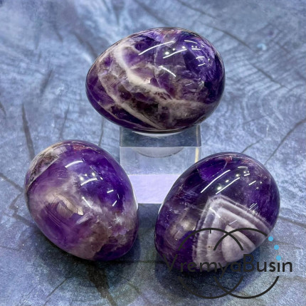 Аметист. Яйцо сувенирное из камня, ок. 30х40 мм  (1 шт.)