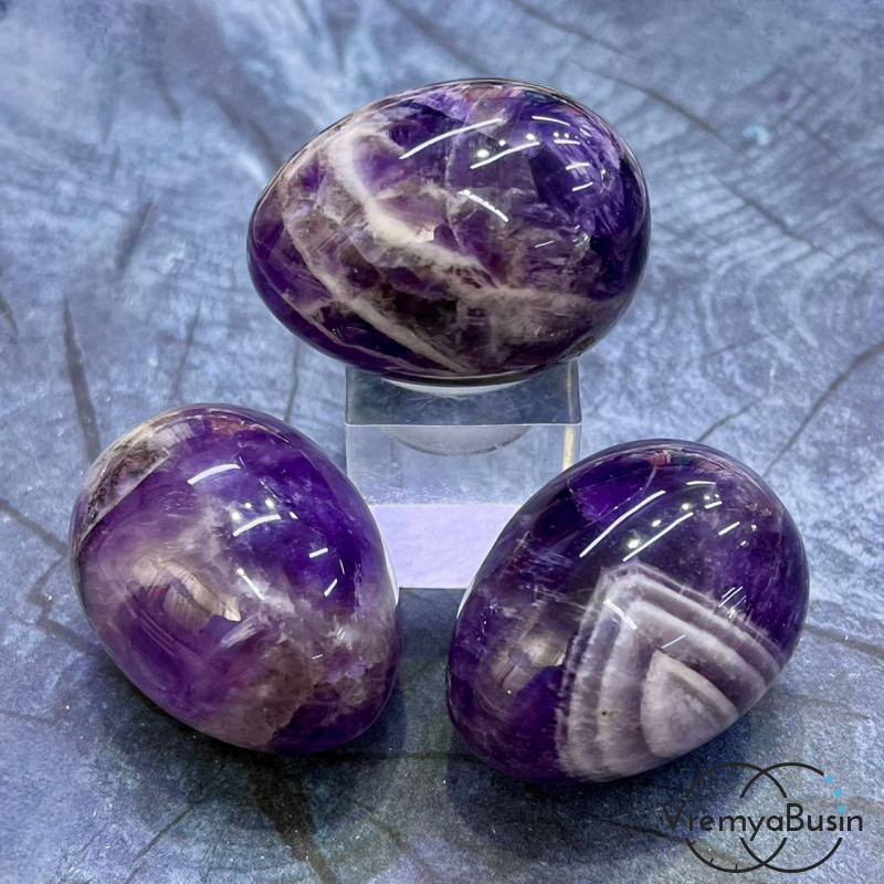 Аметист. Яйцо сувенирное из камня, ок. 30х40 мм  (1 шт.)