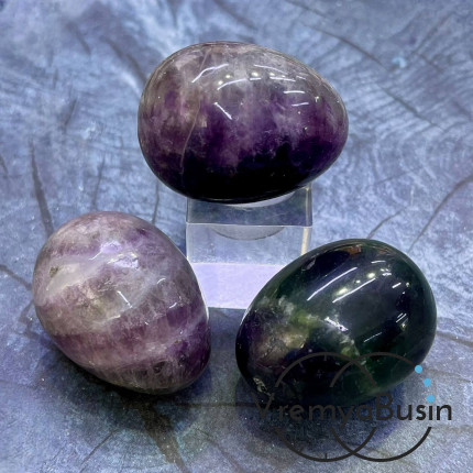 Флюорит. Яйцо сувенирное из камня, ок. 30х40 мм  (1 шт.)