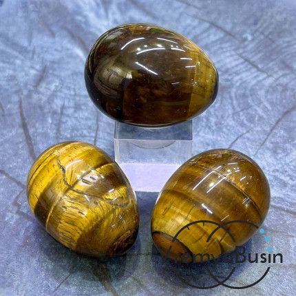 Тигровый глаз. Яйцо сувенирное из камня, ок. 30х40 мм  (1 шт.)