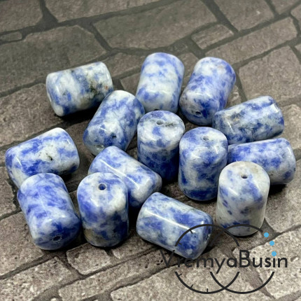 Азурит, трубочка гладкая 10х14 мм (1 шт.)