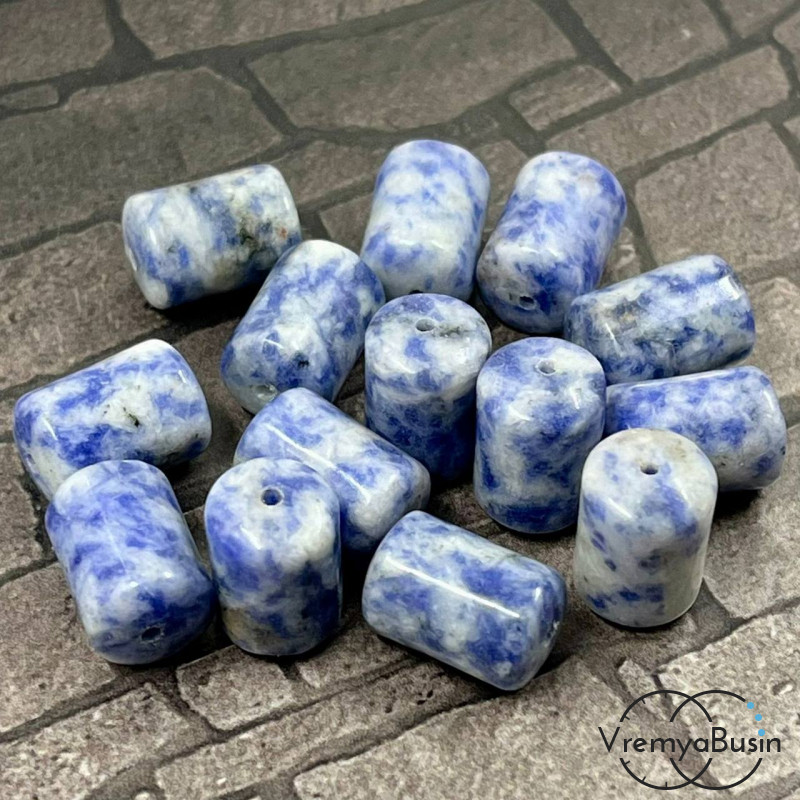 Азурит, трубочка гладкая 10х14 мм (1 шт.)