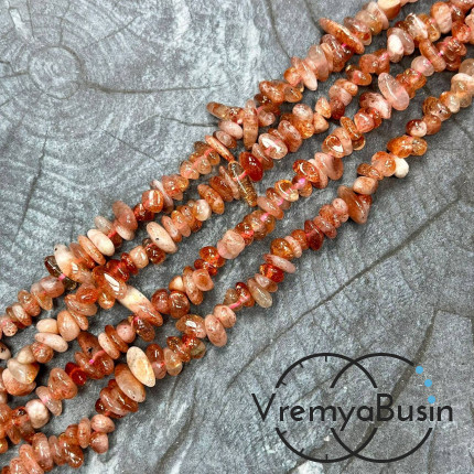 Крошка каменная. Солнечный камень (нить, ок. 40 см.)