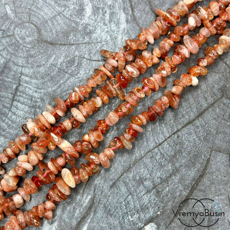 Крошка каменная. Солнечный камень (нить, ок. 40 см.)