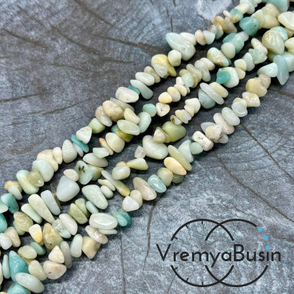 Крошка каменная. Амазонит (нить, ок. 40 см.)