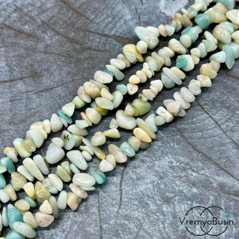 Крошка каменная. Амазонит (нить, ок. 40 см.)