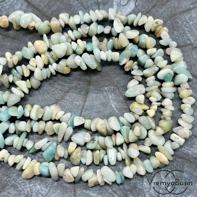 Крошка каменная. Амазонит (нить, ок. 80 см.)