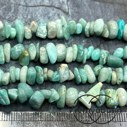 Крошка каменная. Амазонит (нить, ок. 40 см.)