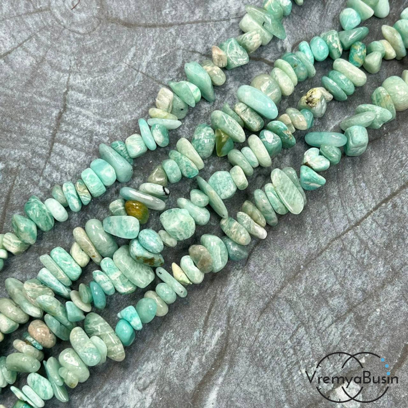 Крошка каменная. Амазонит (нить, ок. 40 см.)