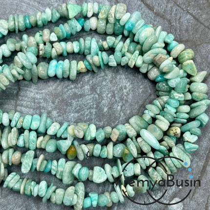 Крошка каменная. Амазонит (нить, ок. 80 см.)