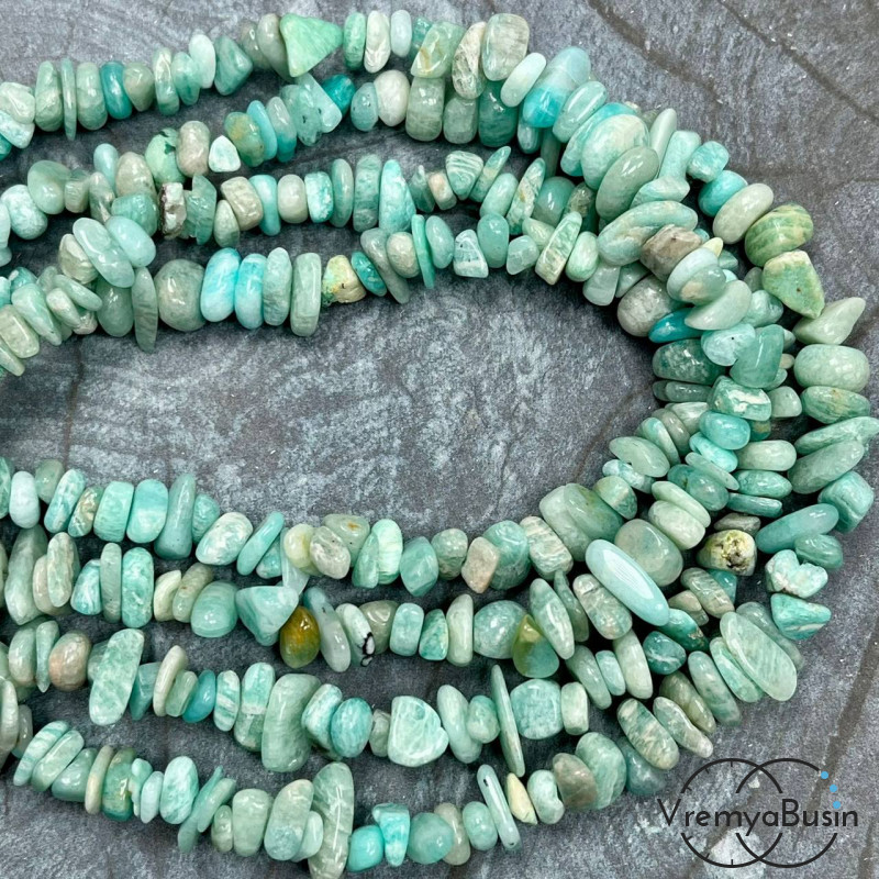 Крошка каменная. Амазонит (нить, ок. 80 см.)